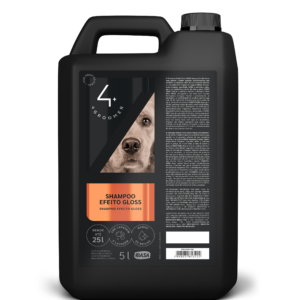 Shampoo Efecto Gloss Concentrado para Perros y Gatos 4Groomer-Ibasa 5L