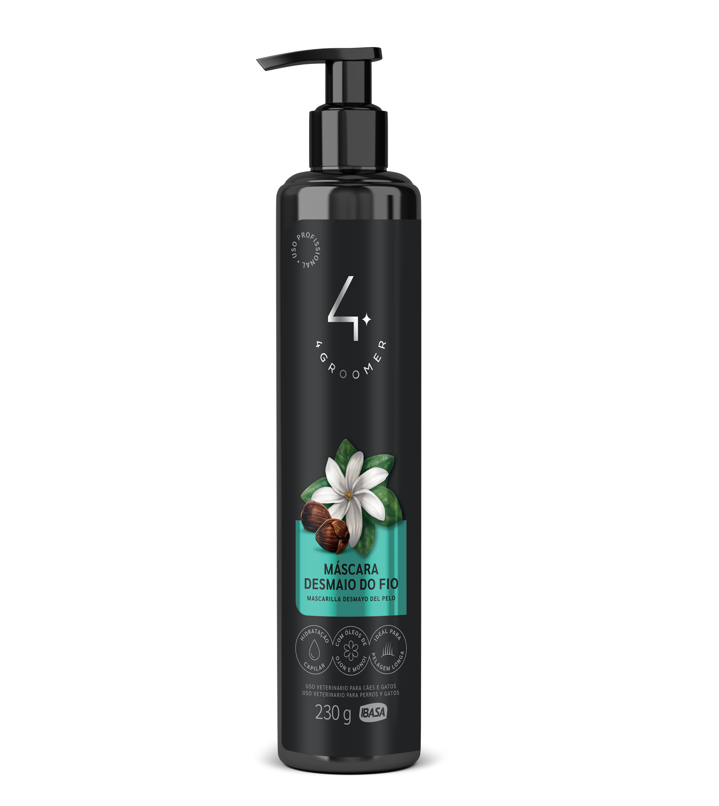 Mascarilla Desmayo de Pelo con Aceites de Ojon y Monoi para Perros y Gatos 4Groomer-Ibasa 230g