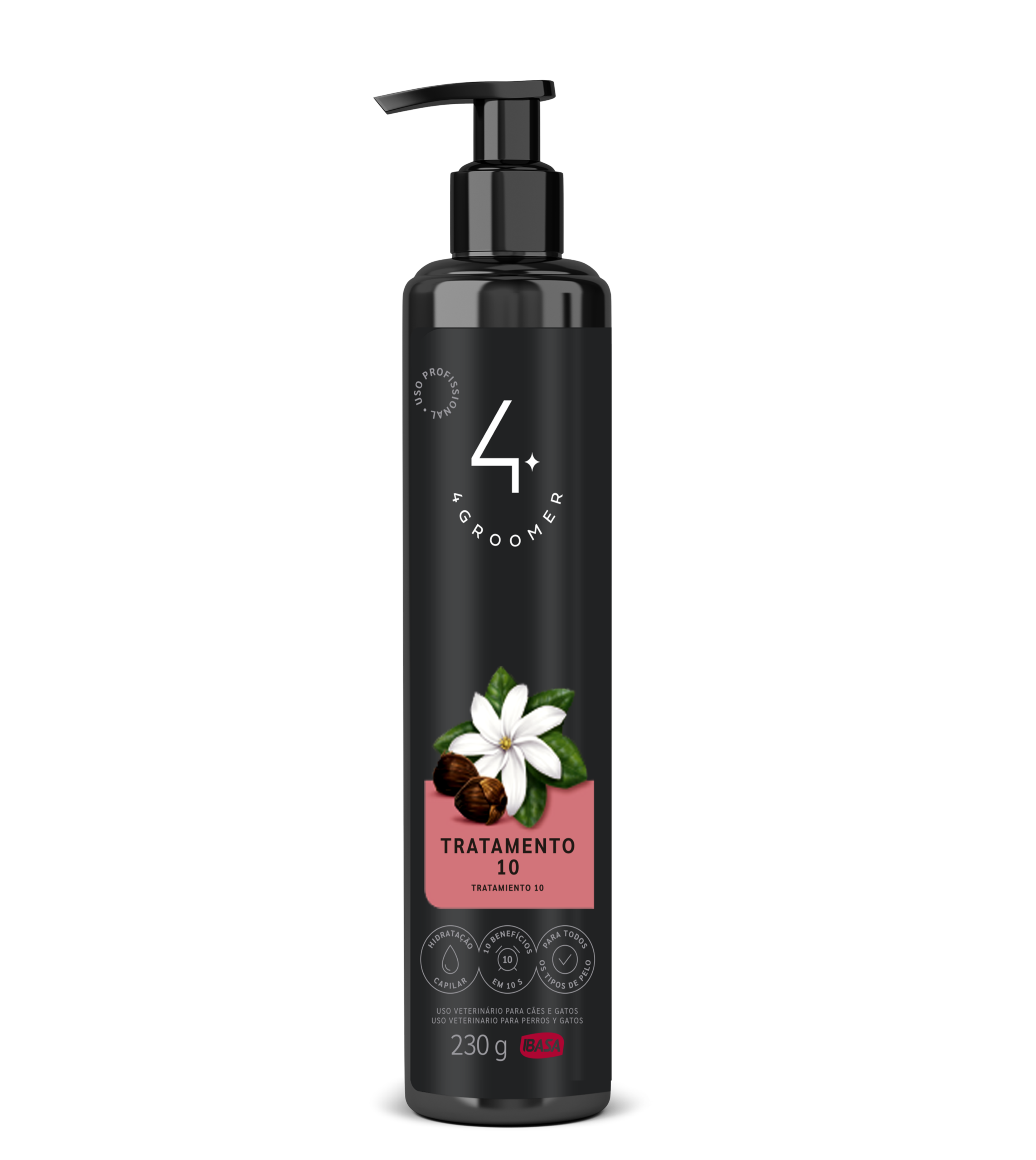 Mascarilla Capilar Hidratante y Acondicionadora Tratamiento 10 para Perros y Gatos 4Groomer-Ibasa 230g