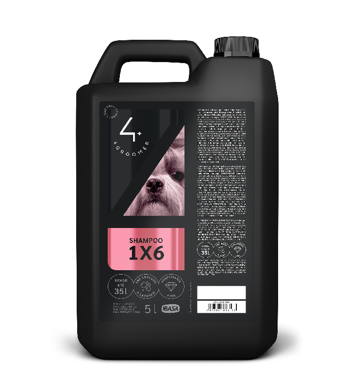 Shampoo 1×6 Concentrado para Perros y Gatos 4Groomer-Ibasa 5L