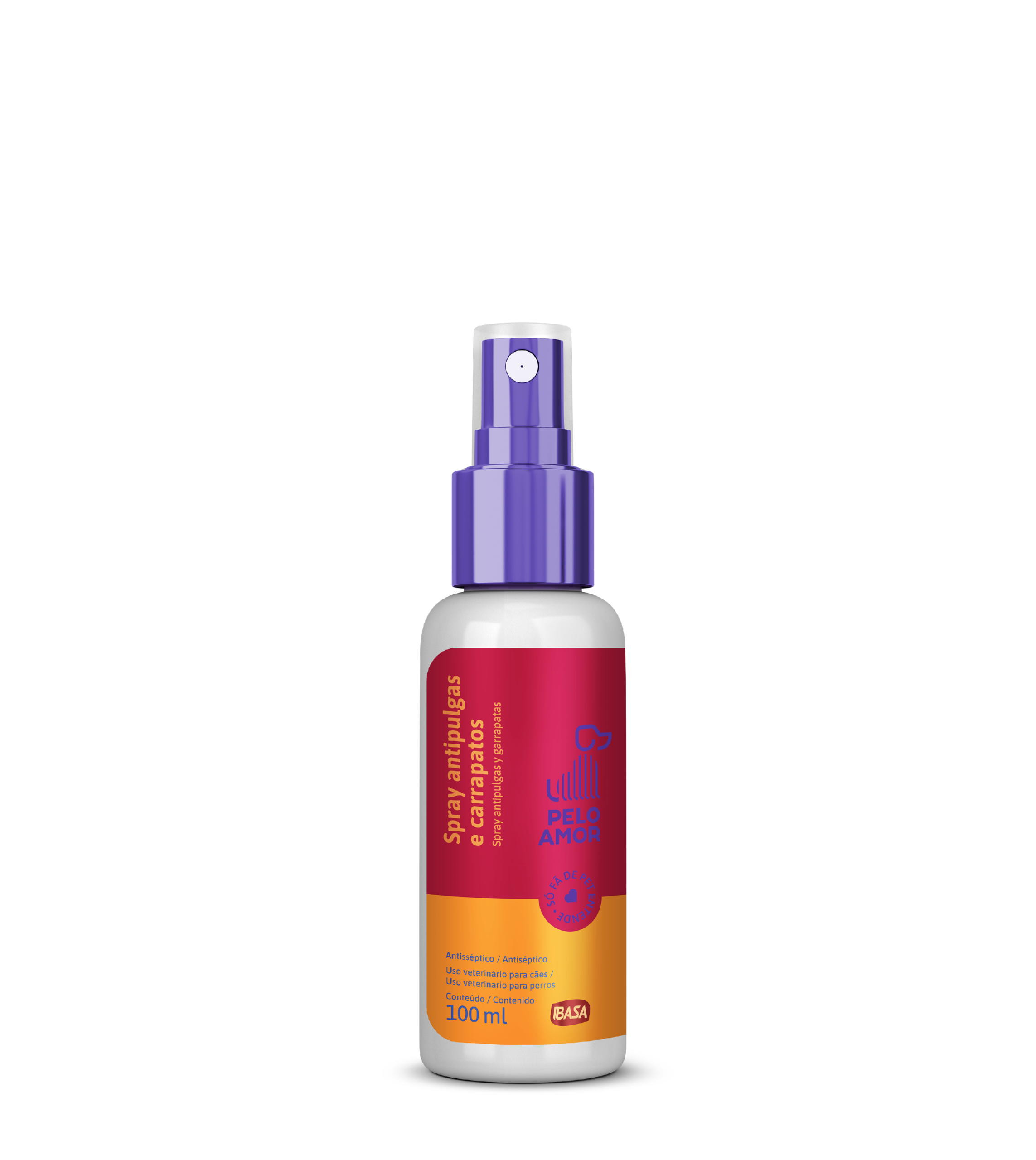 Spray Antipulgas y Garrapatas para Perros Pelo Amor – Ibasa 100ml